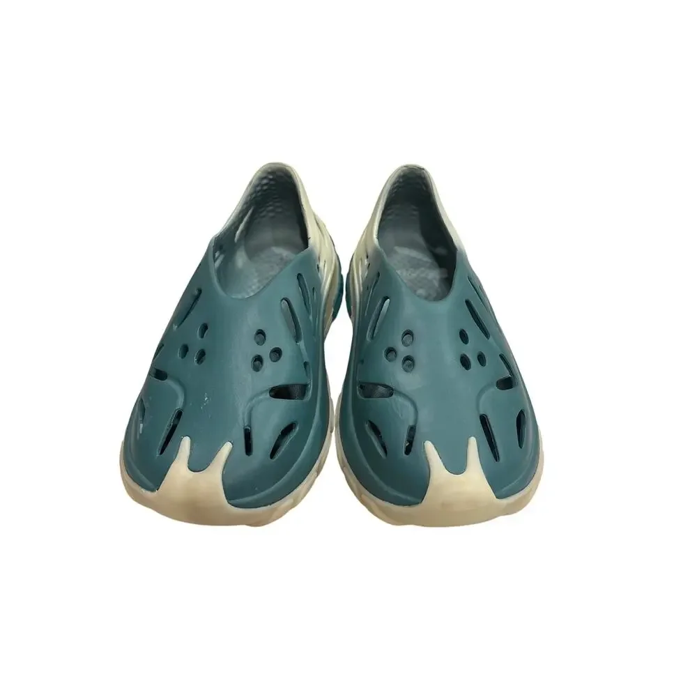 S.A.I. Teal Ombre Foam Clogs Slip On Perforated Futuristic Streetwear‎ Shoes 6/7